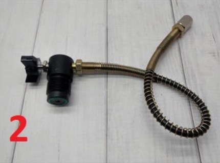 Заправочная станция. Шланг 35 см. Окончание G1/8