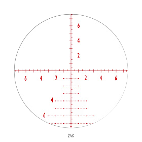 Прицел Athlon Argos BTR 6-24x50 FFP Zero Stop (сетка APMR MIL) с подсветкой