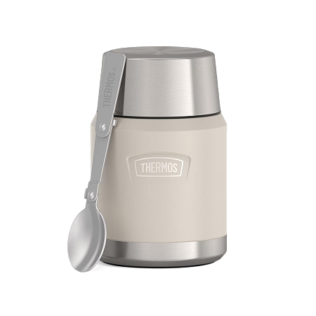 Термос для еды, с ложкой 0,47 л THERMOS IS-300, песочный