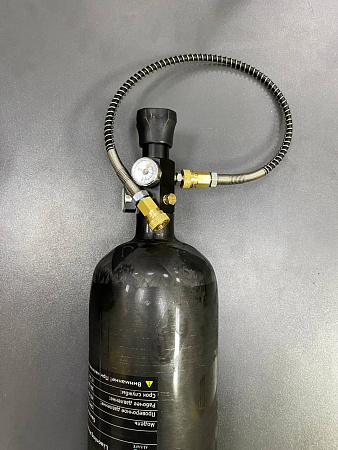 Баллон высокого давления 3.0L ALSAFE металлокомпозитный для заправки PCP с вентилем и заправочной станцией