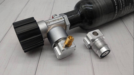 Переходник для заправки баллонов - резьба G5/8 нар. - штуцер 8 мм