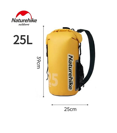 Кемпинговый водонепроницаемый рюкзак Желтый 25л Naturehike CNK2300BS017