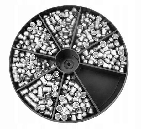 Пули для пневматики JSB Test Diabolo (набор) 4,5 мм (7 видов) 350 штук