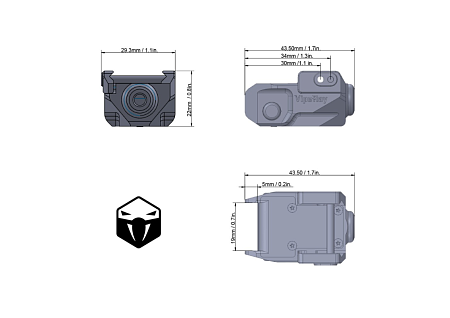 Лазерный целеуказатель Vector Optics VipeRay Scrapper Red