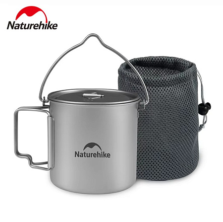 Титановая чашка 650 мл Naturehike CNK2450CF020