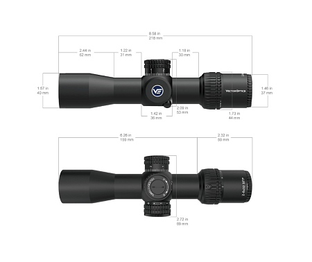Прицел Vector Optics VEYRON 2-8X32 SFP IR