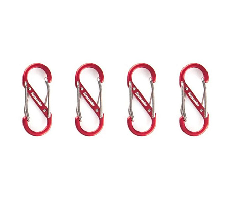 Карабин вспомогательный Naturehike, длина 40 мм, S, 4 шт NH20GS004