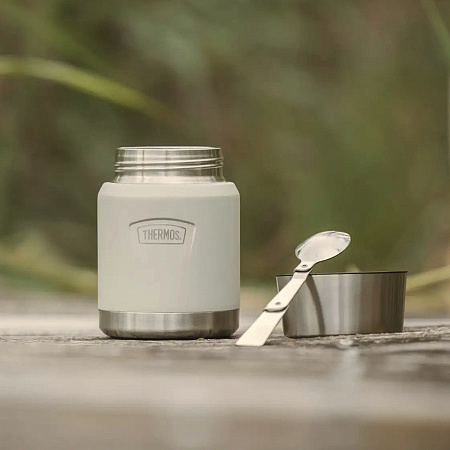 Термос для еды, с ложкой 0,47 л THERMOS IS-300, песочный