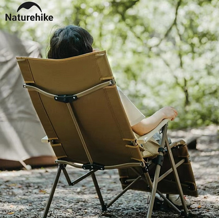 Шезлонг складной Naturehike черный CNK2450JJ016