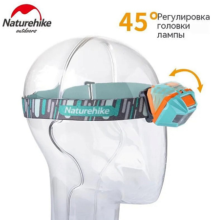Налобный фонарь Naturehike, голубой NH00T002-D