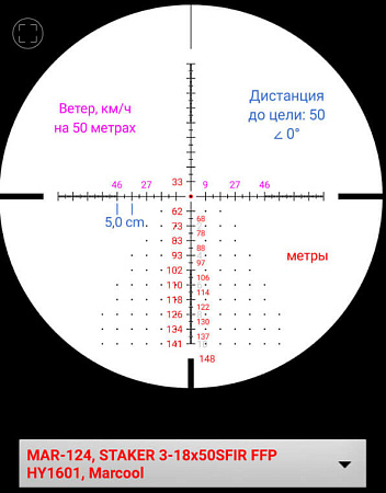Прицел Marcool Stalker 3-18x50 FFP HD (HY1619)
