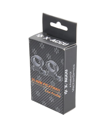 Кольца Vector Optics X-Accu 25,4 Low (Weaver 20 мм)