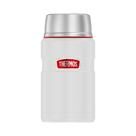 Термос для еды с ложкой 0,71 л THERMOS SK-3021, белый KING