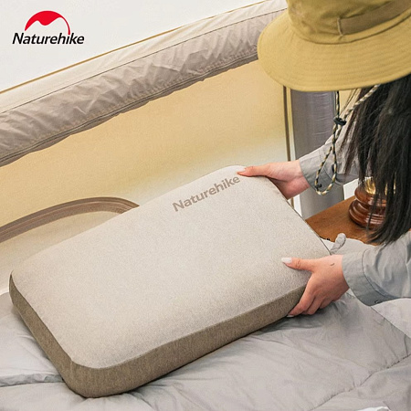 Подушка Naturehike с эффектом памяти серый NH22ZT002