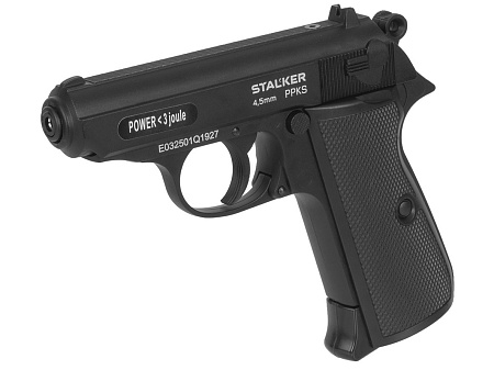 Пистолет пневматический Stalker PPKS (Walther PPK/S) к.4,5мм