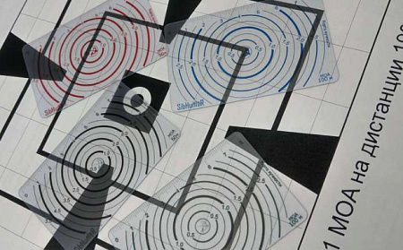 Карта замера кучности 100м (синий)