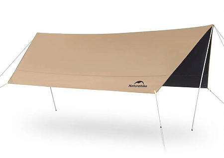 Тент Naturehike Yunxiao Canopy Lite, S, светло-коричневый (с двумя стойками) CNK2350WS015
