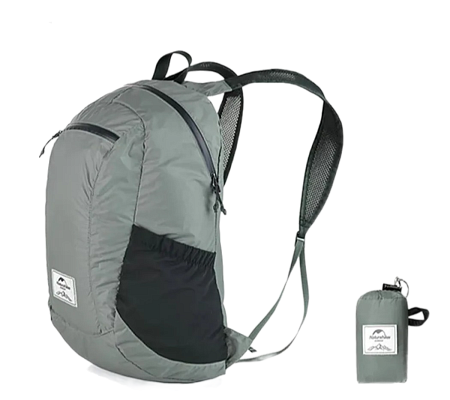 Рюкзак туристический складной Naturehike, 18 л, серый NH17A012-B