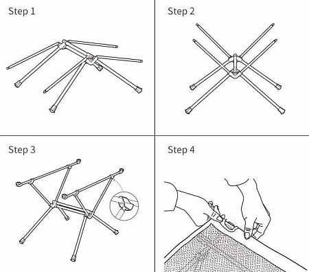 Стол складной туристический Naturehike NH19Z027-Z