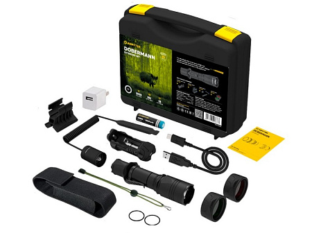 Фонарь с комплектом Armytek Dobermann Extended Set XP-L HI 1050 lm