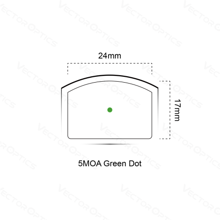 Коллиматорный прицел Vector Optics FRENZY 1x17x24 GREEN