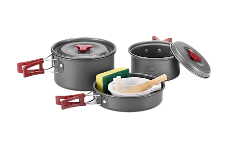 Набор кастрюль и сковородок из алюминиевого сплава на 2-3 персоны Naturehike NH15T203-G
