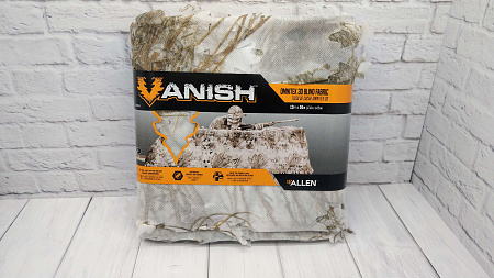 Сетка для засидки Allen 1,42 х 3,6 м, камуфляж Mossy Oak Brush winter,нетканая