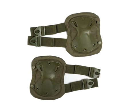 Наколенники и налокотники тактические. Зеленый