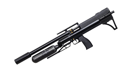 Пневматическая винтовка Альфа Доберман Булл-пап П/вз с колбой, с планкой, под полнотел 6,35/550 (полигонал), рукоятка прямая, 83000 руб