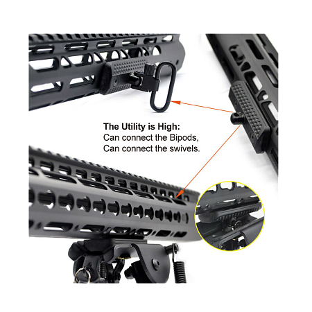 Адаптер для сошек "Harris" для установки на MLOK/M-LOK