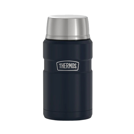 Термос для еды с ложкой 0,71 л THERMOS SK-3021, темно-синий KING