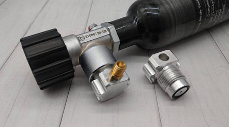 Переходник для заправки баллонов - резьба G5/8 нар. - штуцер 8 мм