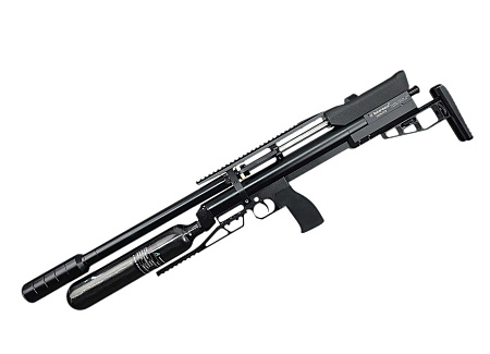 Пневматическая винтовка Альфа Доберман Хантер 6.35/600, колба 0,5, рукоятка прямая, с редуктором, 88000 руб