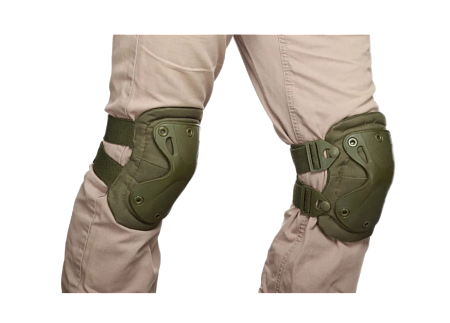Наколенники и налокотники тактические. Зеленый