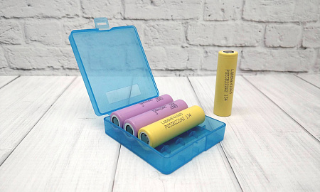 Бокс на 4 аккумулятора 18650 (синий)