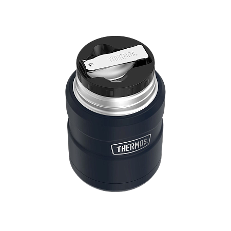 Термос для еды с ложкой 0,71 л THERMOS SK-3021, темно-синий KING
