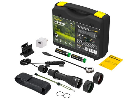 Фонарь с комплектом Armytek Predator Pro Magnet USB Extended Set белый