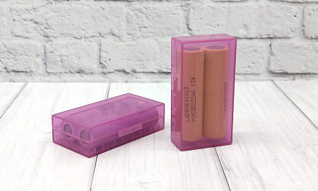 Бокс на 2 аккумулятора 18650 (красный)