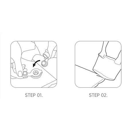 Коврик надувной односпальный с мешком для надувания Naturehike, зеленый CNK2550WS019