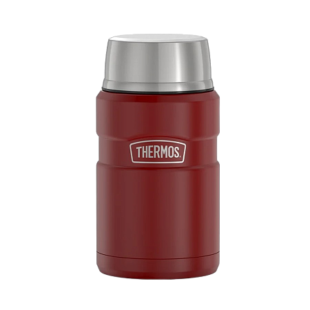 Термос для еды с ложкой 0,71 л THERMOS SK-3021, красный KING