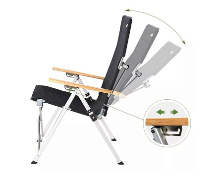 Стул складной Naturehike, черный NH17T003-Y