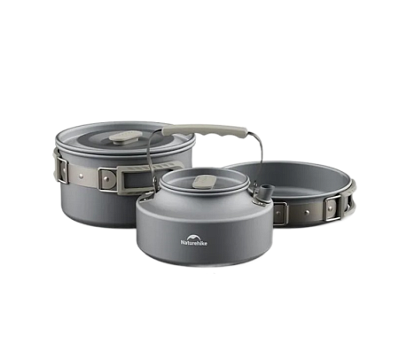 Набор посуды (кастрюля, сковорода, чайник) Naturehike CNK2450CF010