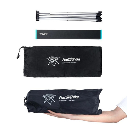Стол раскладной Naturehike, алюминий, S черный NH19Z008-Z