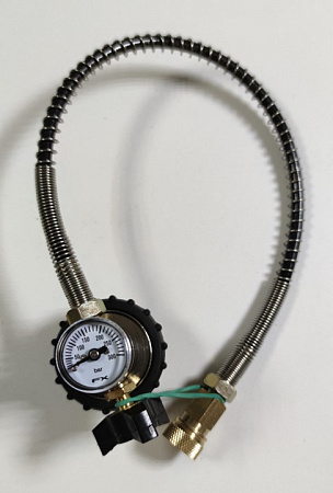 Заправочная станция поворотная с манометром(окончание фостер-квик)