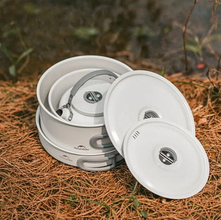 Набор кастрюль, Нержавеющая сталь с покрытием Naturehike CNK2450CF013