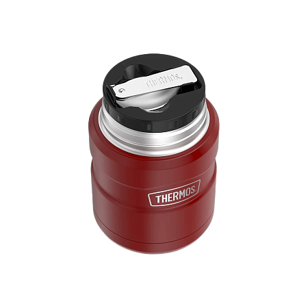 Термос для еды с ложкой 0,71 л THERMOS SK-3021, красный KING
