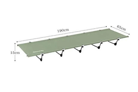 Кровать складная облегченная Naturehike, темно-зеленая NH20JJ001