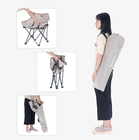 Стул складной Naturehike, черный NH20JJ022