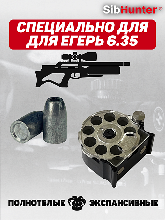 Пули SLUG для Егерь 6.35мм (300шт.) 3,5гр