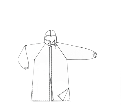 Плащ дождевик тк.Таффета (хаки 50)